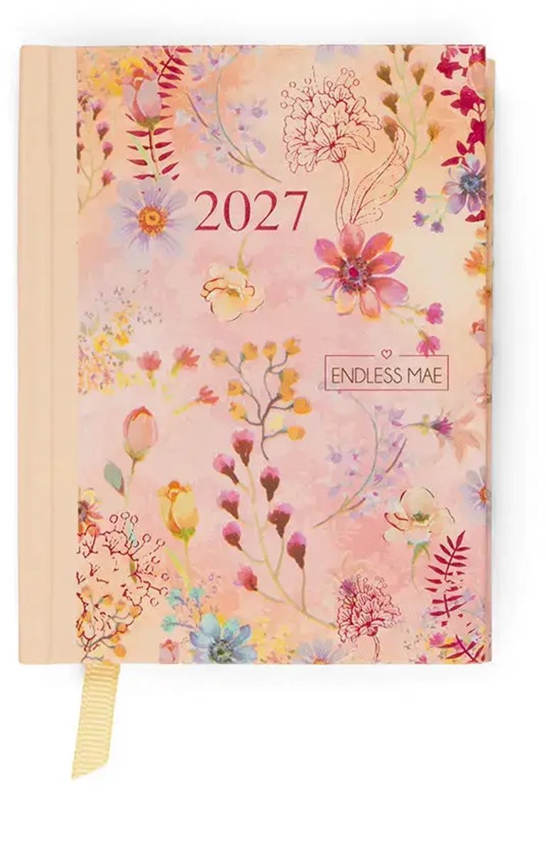 Endless Mae - Rosy Garden - Mini Agenda - 2027 - Roze - Bloemen