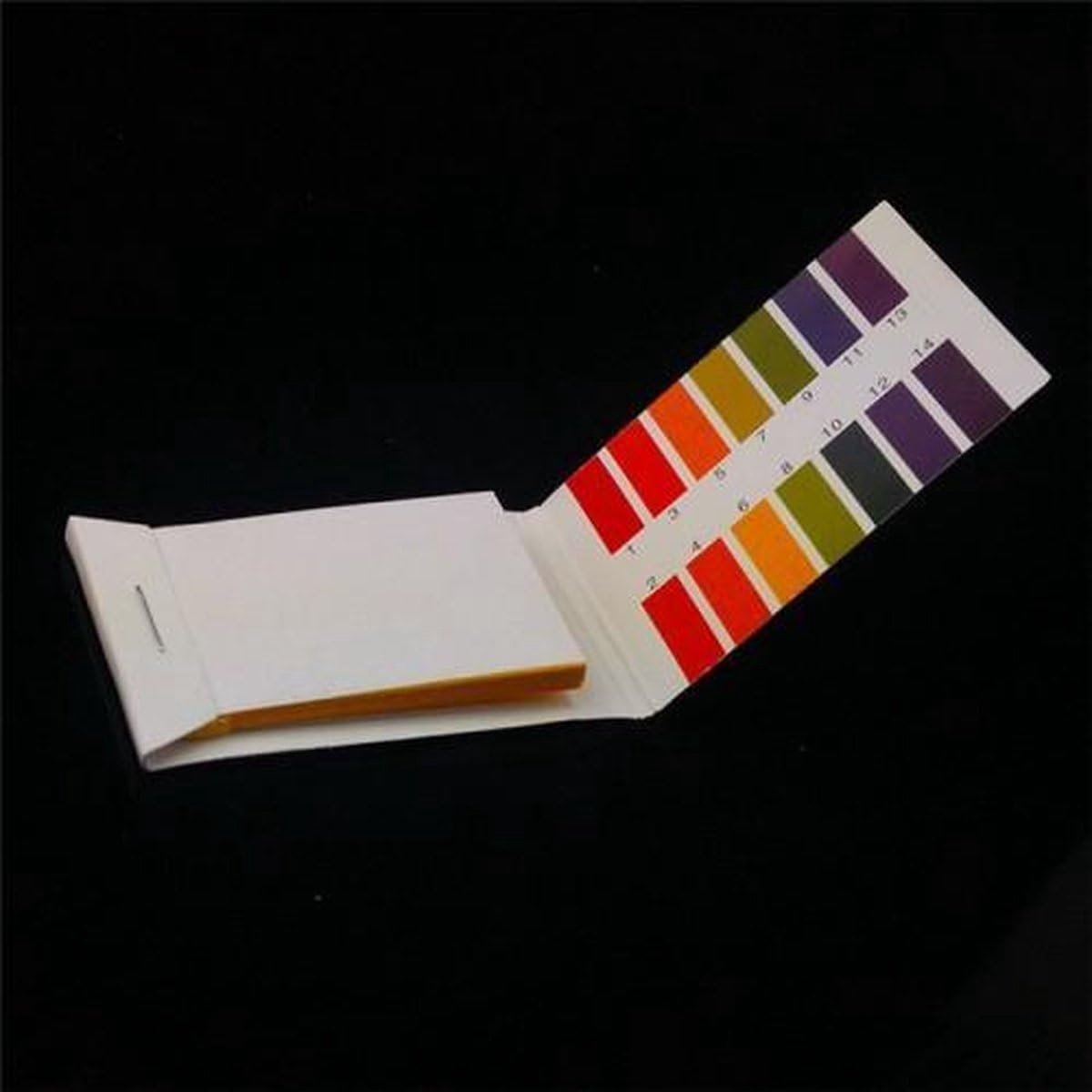 Okado pH Teststrips 1-14 – 80 Lakmoes Papier Teststrips met Kleurenkaart – Watertest voor Aquarium, Zwembad, Vijver en Vloeistoffen – Universeel Indicatorpapier