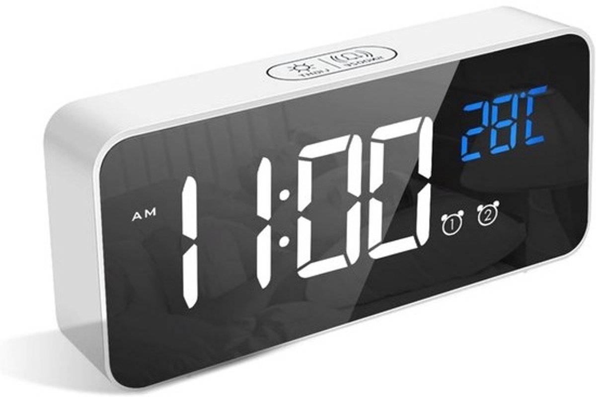 Digitale Wekker met LED Temperatuurweergave en 10 Wekgeluiden