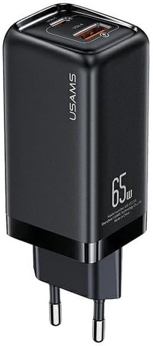 Krachtige 65W PD Snellader met USB en USB-C Poorten - Universele Adapter