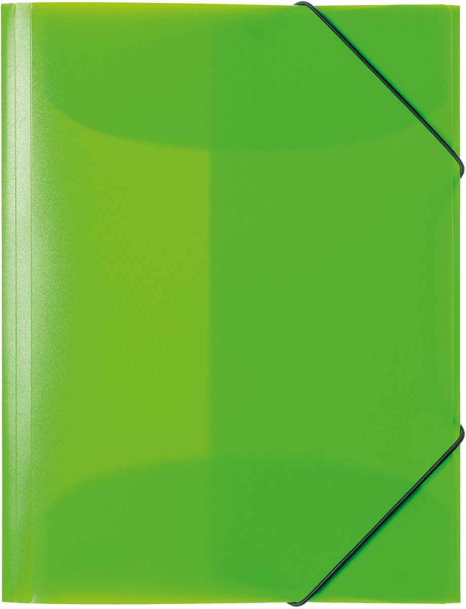 Elastomappen A4 PP Neon, groen
