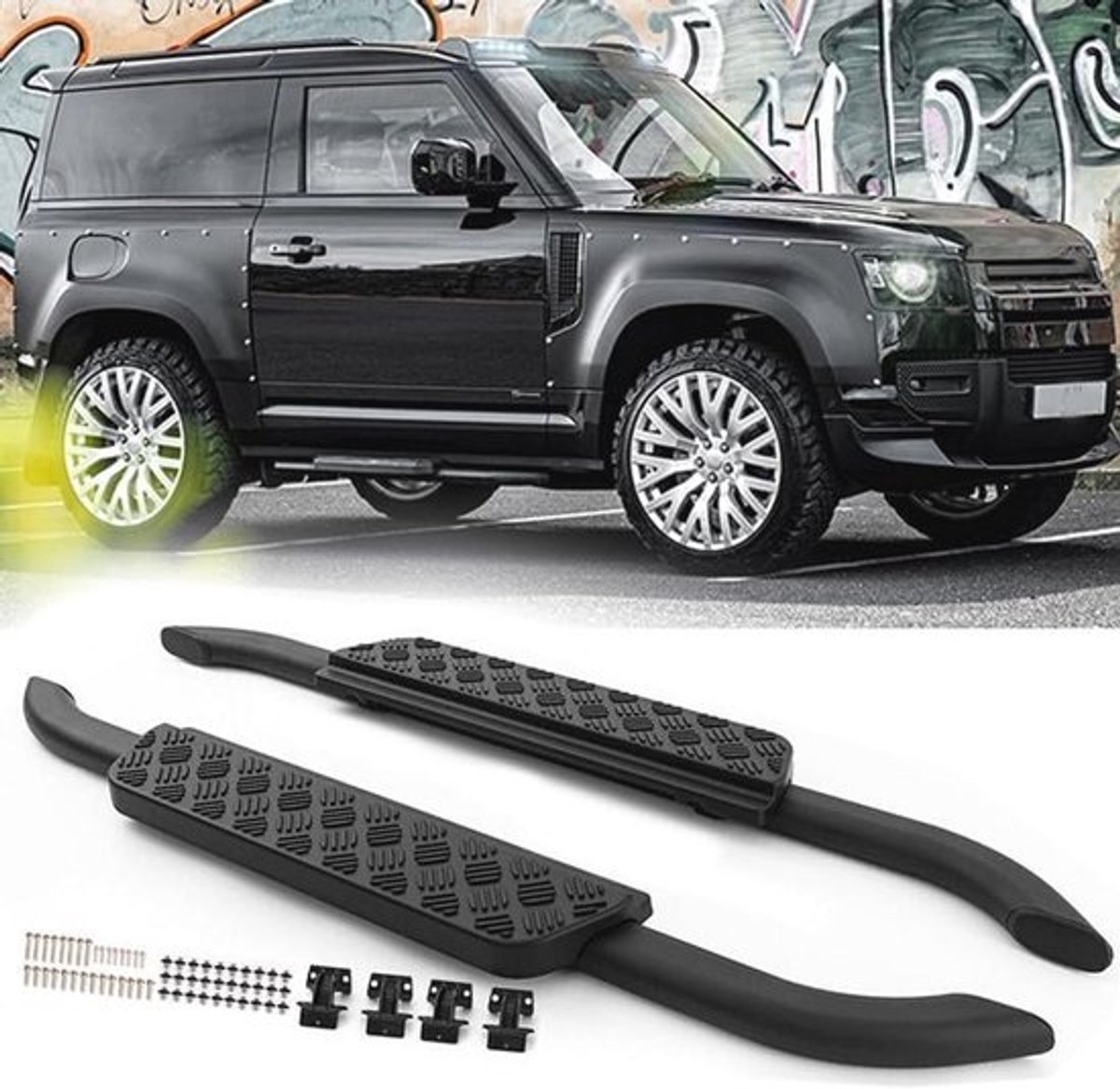 Side Steps voor Land Rover Defender 90 (2020-2024) - 2 Stuks