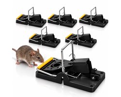 ZnaP® Muizenval - 6 stuks - Muizenvallen voor binnen en buiten - Mouse trap - Muizenklem - 100% pakkans - Muizengif Alternatief