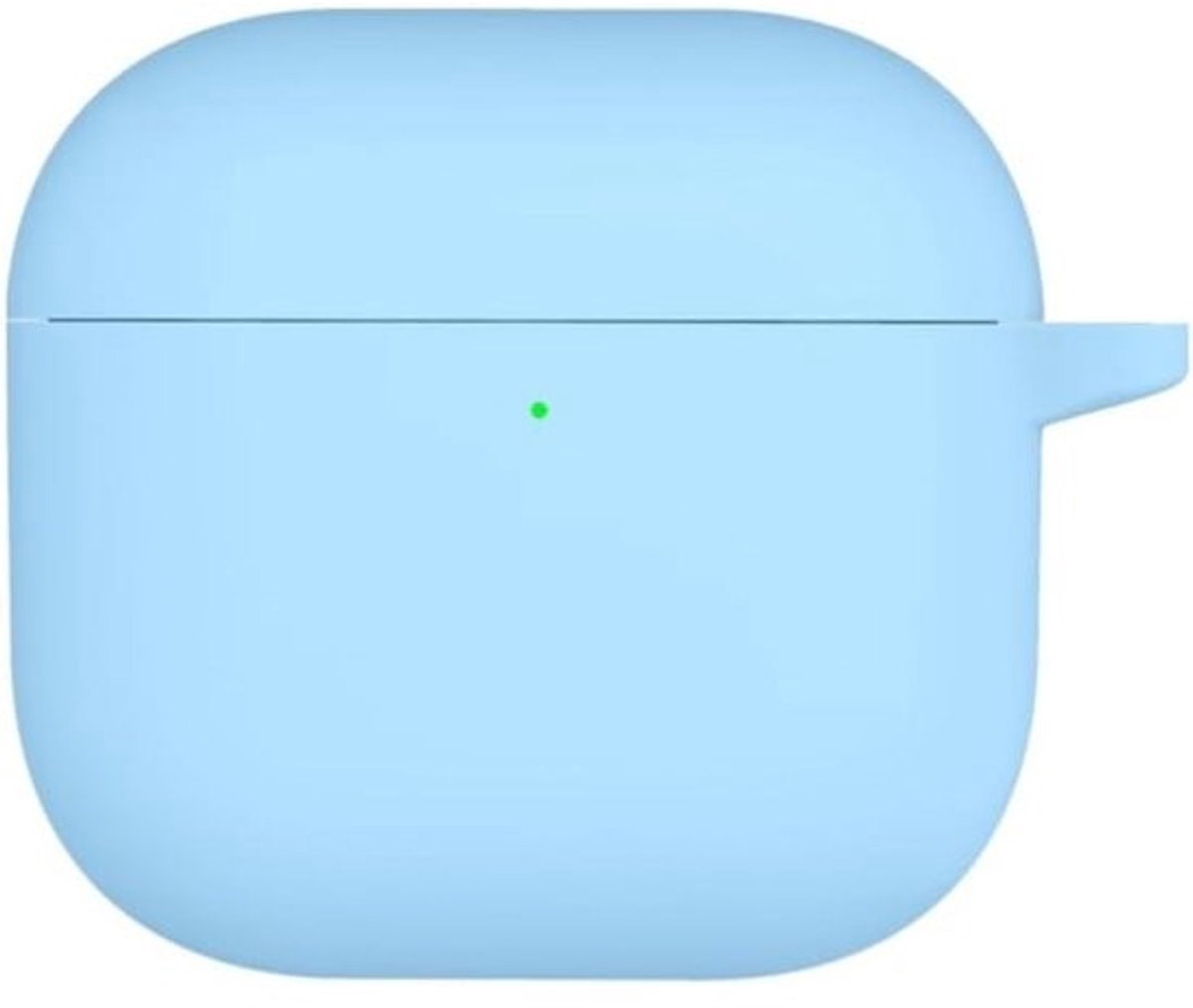 Hoofdtelefoonhoes voor AirPods 4 - Zachte TPU Beschermhoes met Karbijnhaak - 360 Graden Bescherming