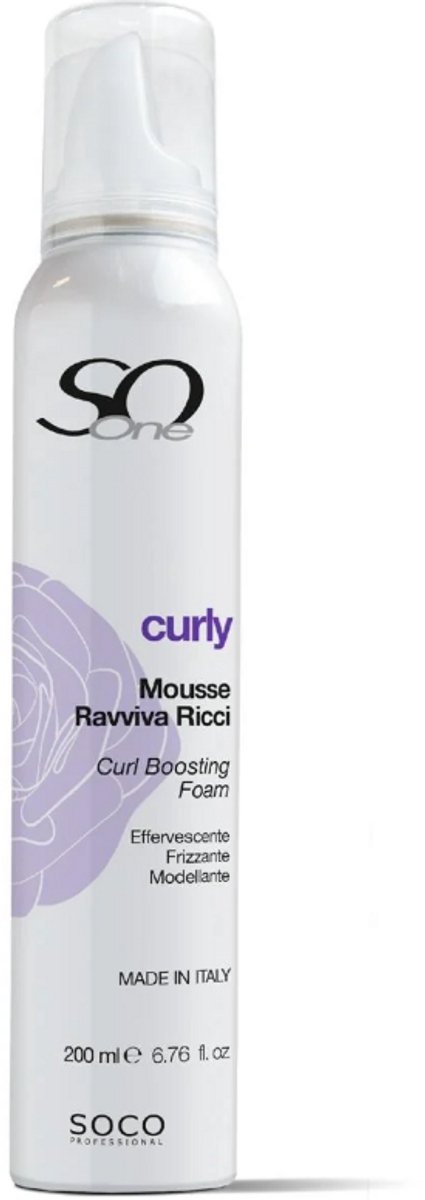 So One Curly Curl Boosting Foam 200 ml – Stylingmousse voor Krullen – Definitie & Volume