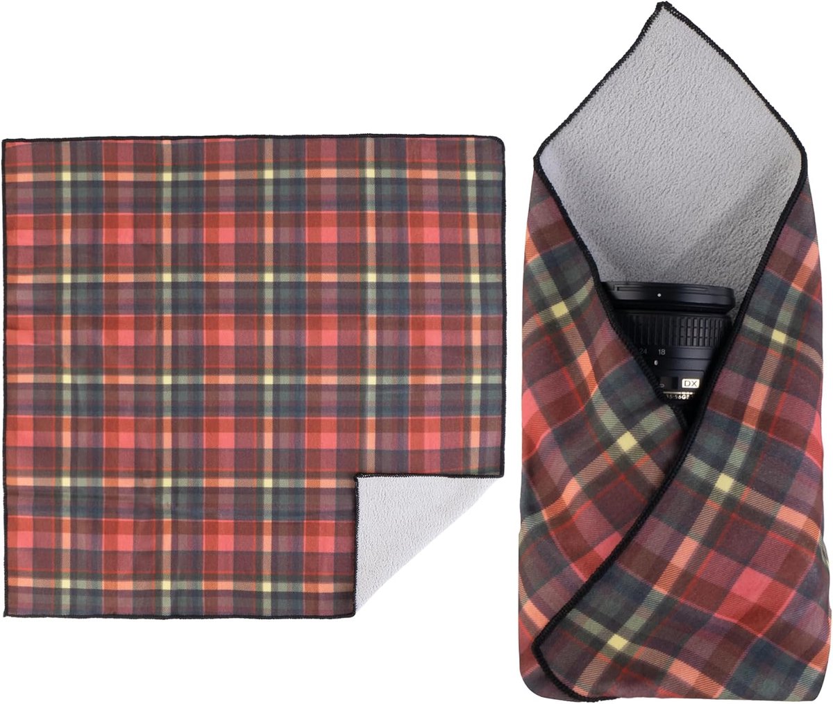 Way Magic Protective Wrap zelfklevende beschermhoes, krasbestendig en wasbaar doek, rood ruitpatroon, 55×55 cm