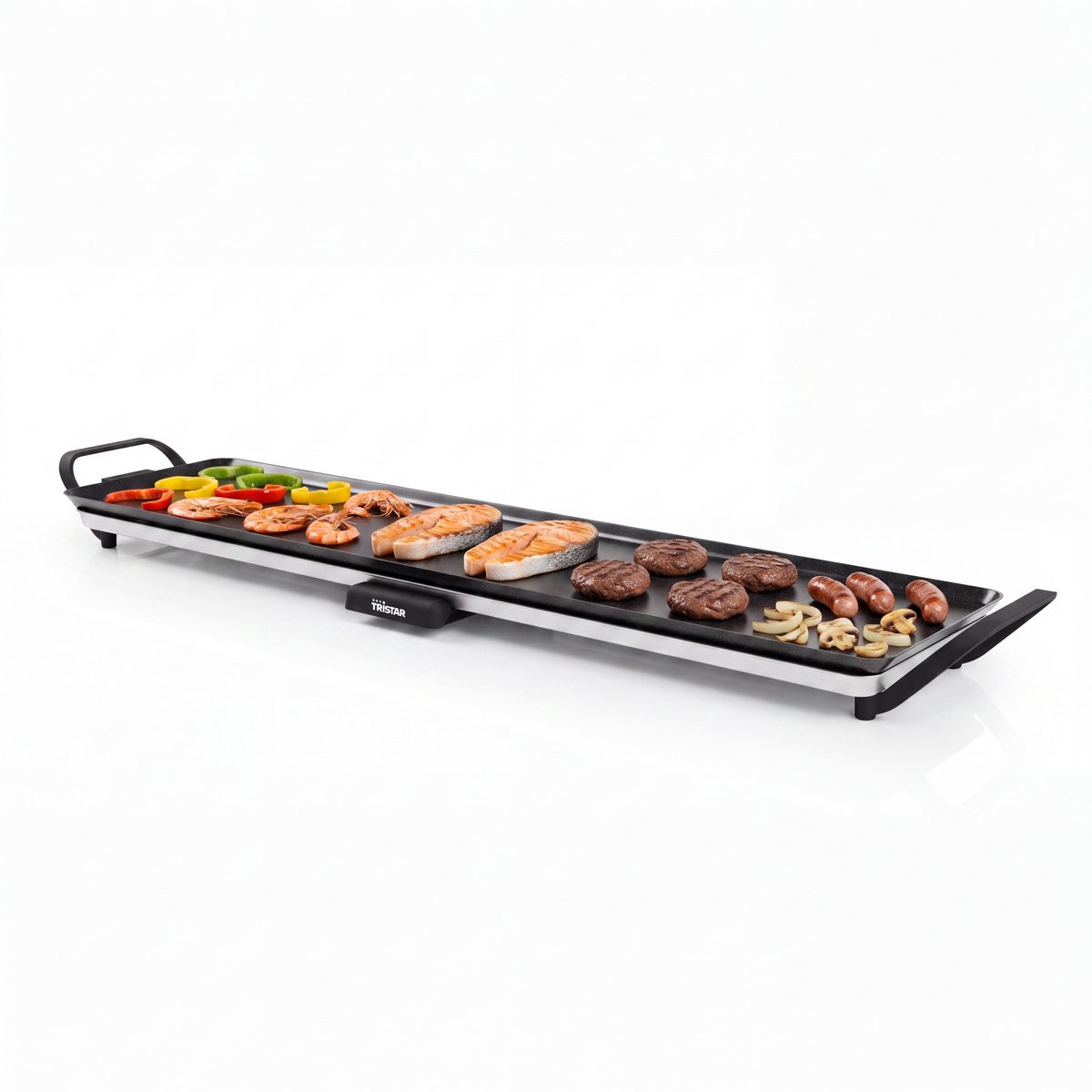 Bol.com Tristar Bakplaat - BP-2669 - 1800W - Gourmet, Grillplaat XL 90x23cm - 8-10 personen aanbieding