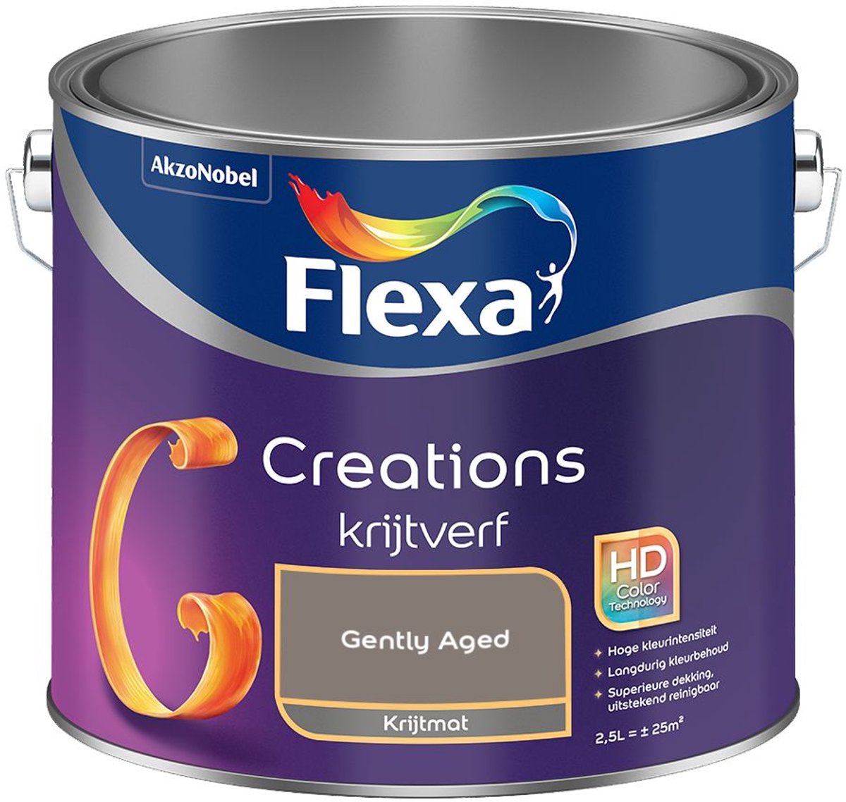 Flexa - Creations Muurverf Krijt - Gently Aged - 2,5 L - Kleur Van Het Jaar 2027