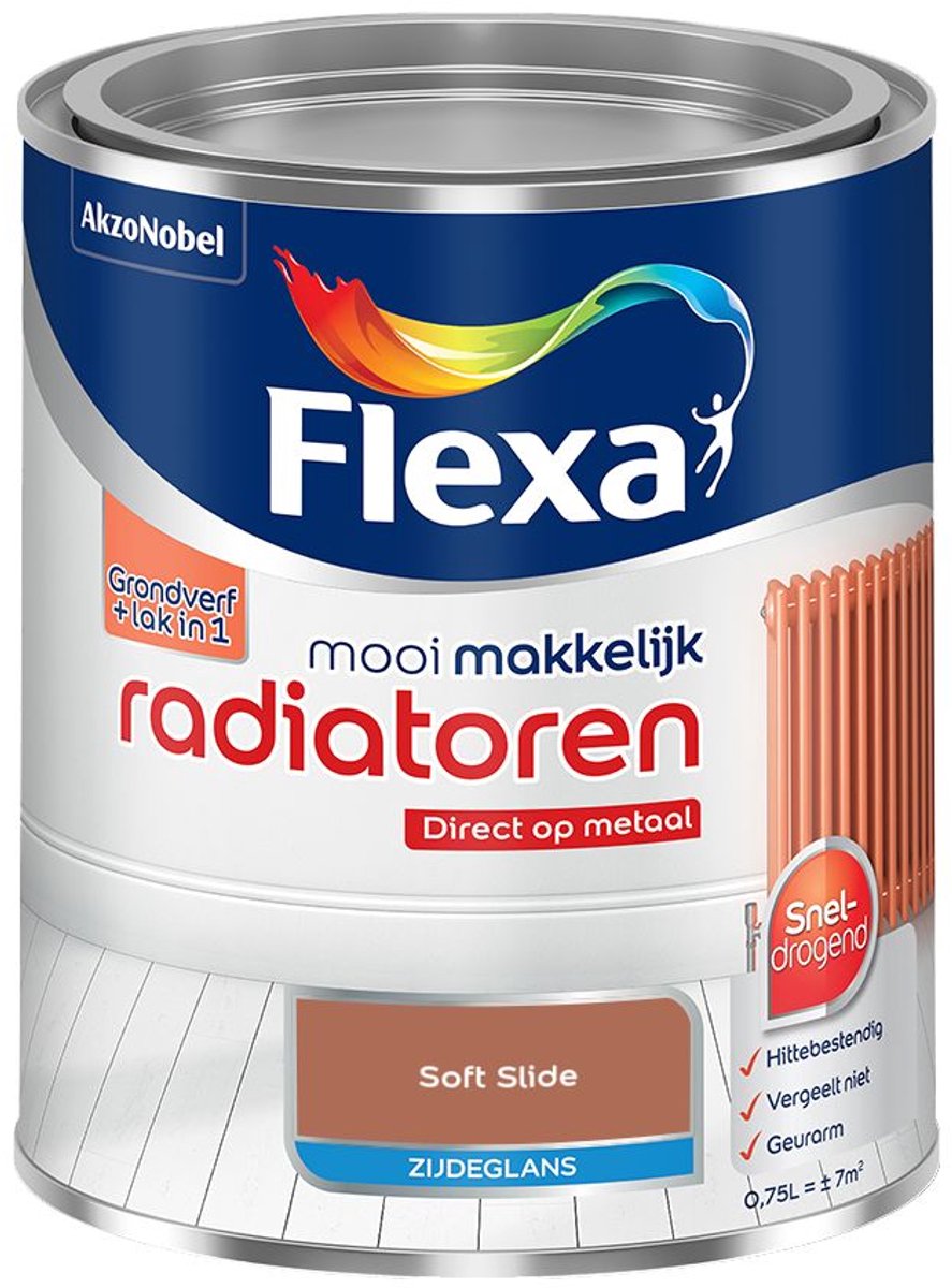 Flexa - Mooi Makkelijk Radiatoren Zijdeglans - Soft Slide - 750 Ml - Kleur Van Het Jaar 2027