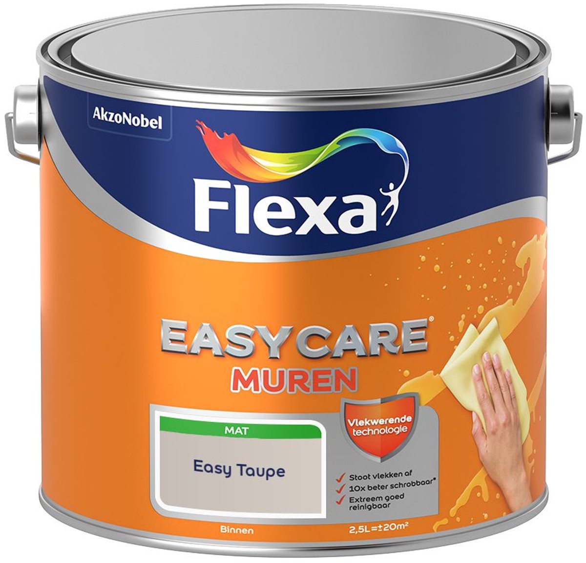Flexa - Easycare Muren - Easy Taupe - 2,5 L - Kleur Van Het Jaar 2027