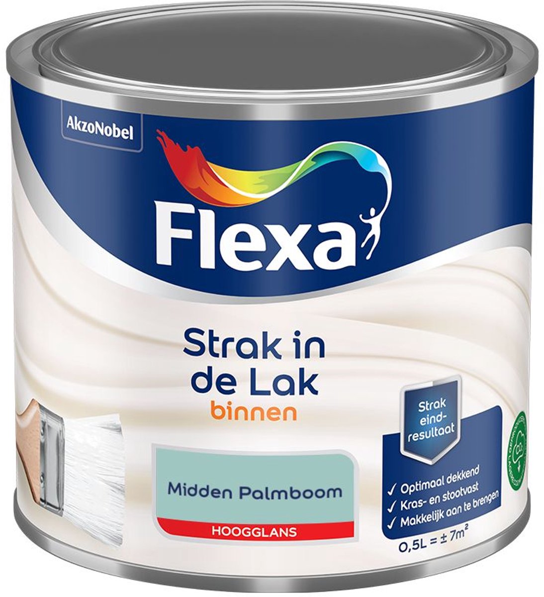 Flexa - Strak In De Lak Binnenlak Hoogglans - Midden Palmboom - Mengverf - 500 Ml