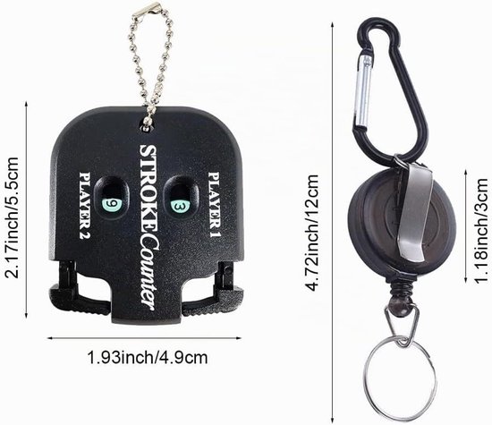 Digitale Golf Score Teller voor 2 Spelers, Handige Stroke Counter en Score Indicator voor Buitenactiviteiten — afbeelding 5