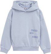 WE Fashion Jongens oversized hoodie met print
