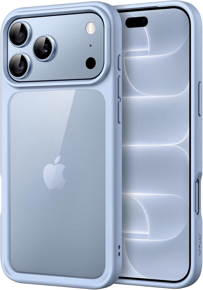 Zandarix Hoesje Geschikt voor Apple iPhone 18 Pro - Niet Vergelend - Schokbestendig - Krasbestendig - Doorzichtig Bumper - Back Cover Hoesje - Gletsjer