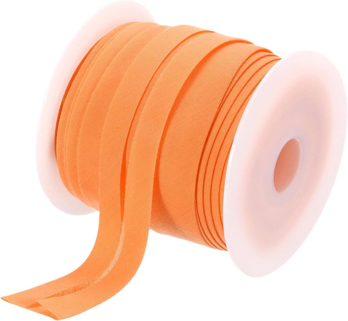 Enkele meters enkele vouw biasband van polyester voor naaien, quilten en afwerken (Oranje, 25 yards)