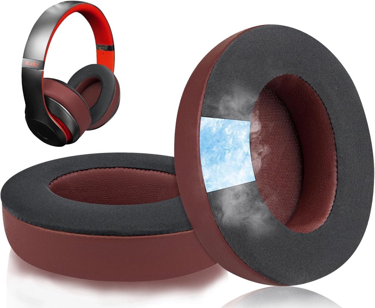 Vervangende oorkussens voor Beats Studio 2 & 3 - Koelende gel, geluidsisolatie en extra dik schuim voor optimaal comfort