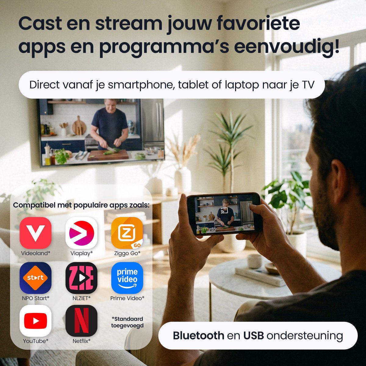 Siltcon Android TV Box 4K - Smart TV Box voor Netflix & YouTube — cadeau in Elektronica - foto 3