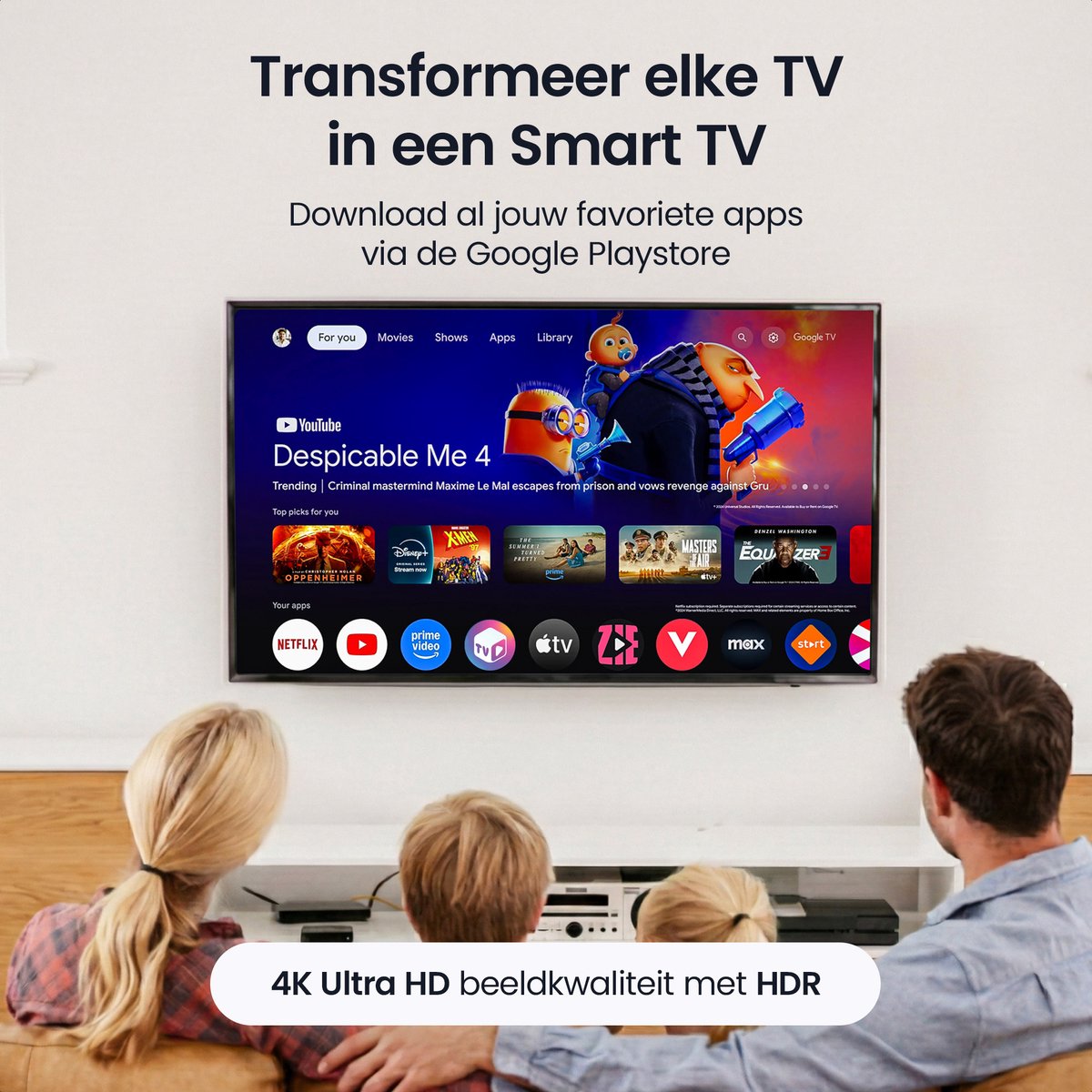 Siltcon Android TV Box 4K - Smart TV Box voor Netflix & YouTube — cadeau in Elektronica - foto 4