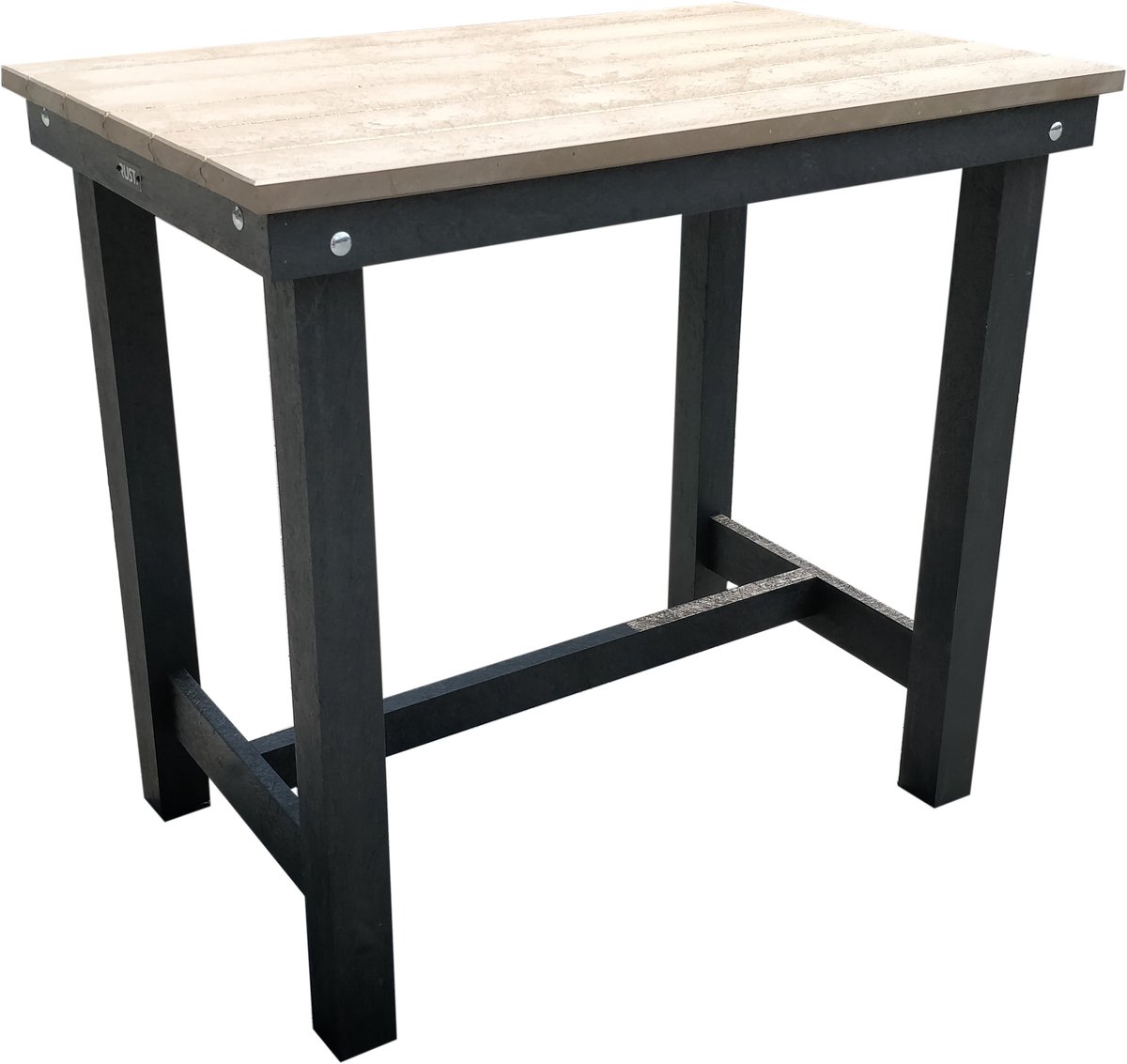 Bartafel Beige Massief Kunststof 120cm - Rekupro - Statafel Onderhoudsvrij - 10jaar garantie