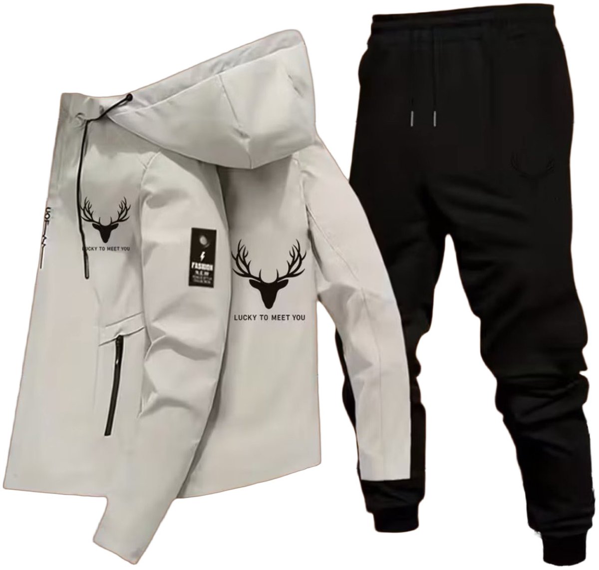Currero Skipak Heren Ski Set Heren Skibroek Wintersportkleding Winddicht Warm Gevoerd Ski en Snowboard Skikleding Winter XL Creme