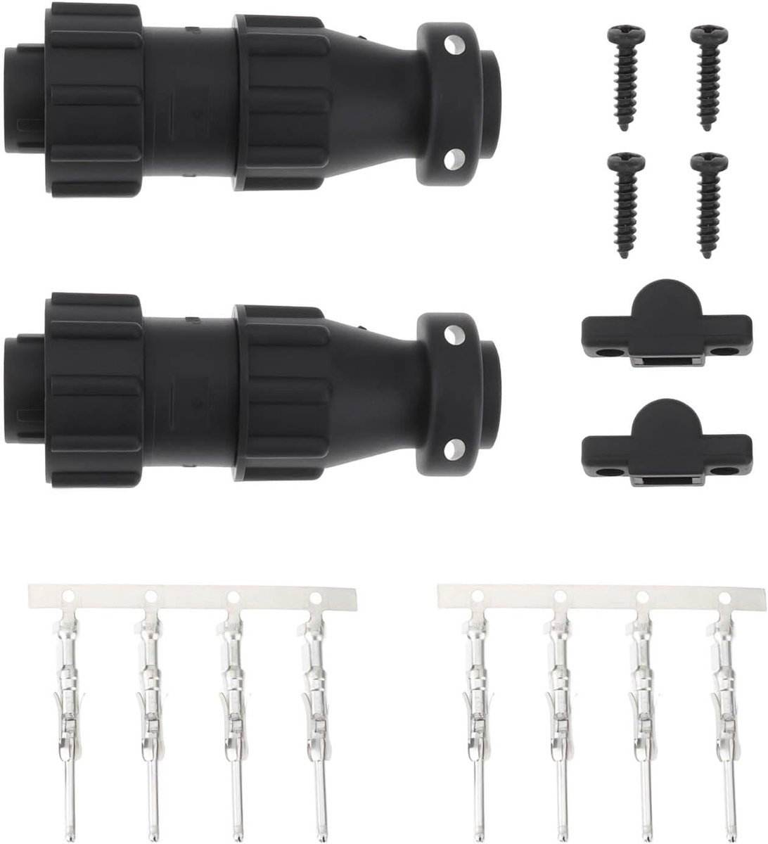 2 stks 4 Pin MIG Lassen Gun Trigger Plug Connector Set Compatibel met Miller Millermatic Pulser