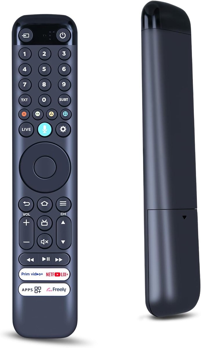 Afstandsbediening RC833 CKB2 voor TCL TV, compatibel met TCL Android/Google UHD OLED QNED Smart TV