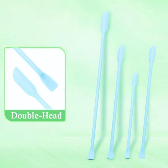 Spatels Make-up Schap, Siliconen Spatel voor Cosmetica, Herbruikbare Kleine Dunne Potlepel voor het Krijgen van de Laatste Druppel Lotion Crème Eruit, voor Keuken Voedsel Koken — afbeelding 3