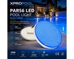 PAR56 LED Zwembad Lamp - 25W - blauw licht