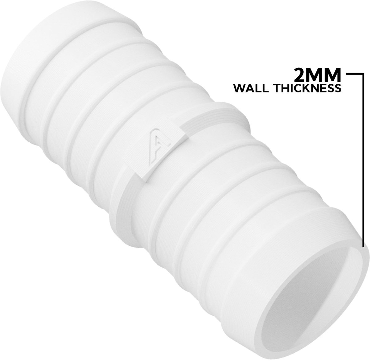 Kunststof slangaansluitverlenging 22 mm - duurzaam materiaal - ideaal voor tuinslangen en vijvers - ShopVlot