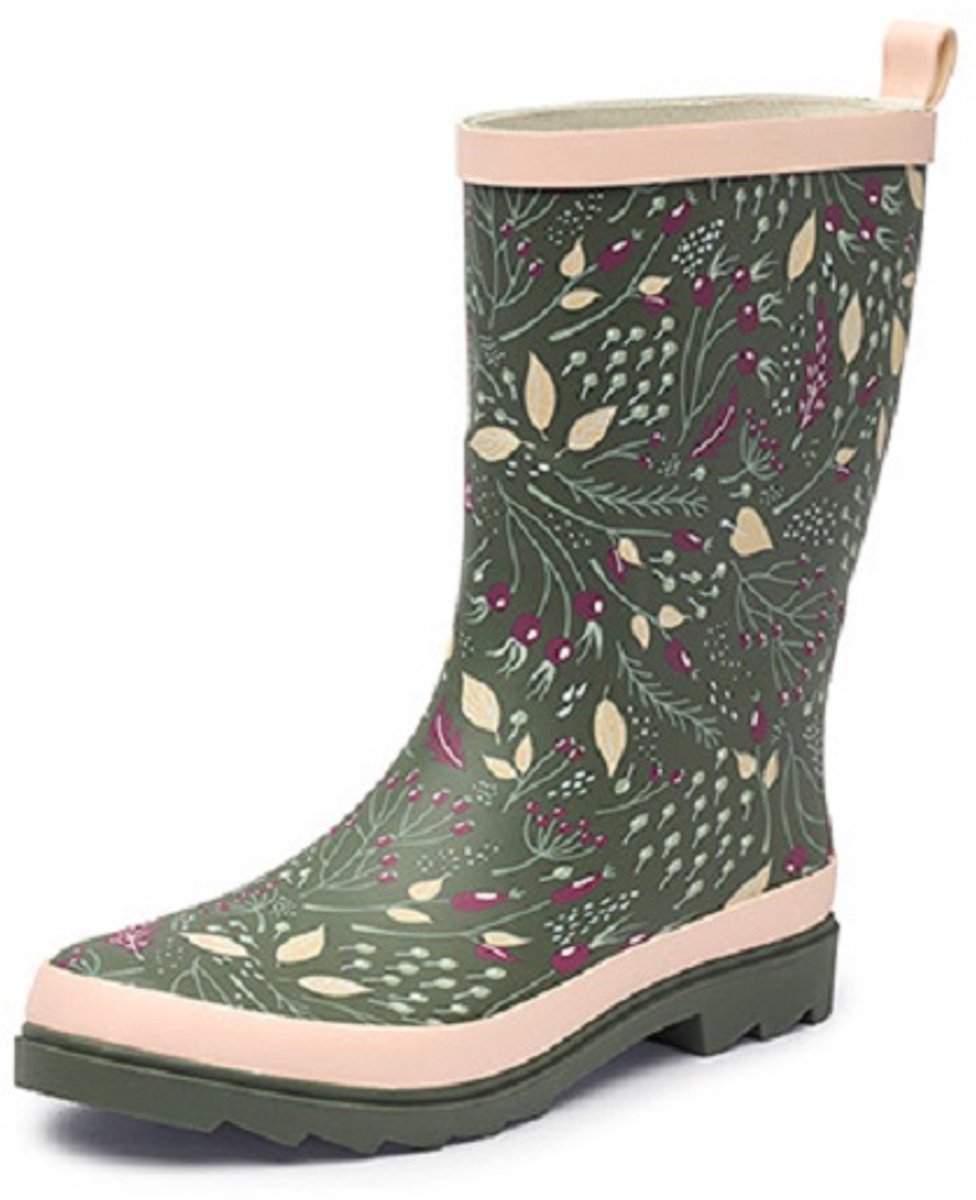 Gevavi dames regenlaars - rubber - leaf - groen - waterdicht - maat 40
