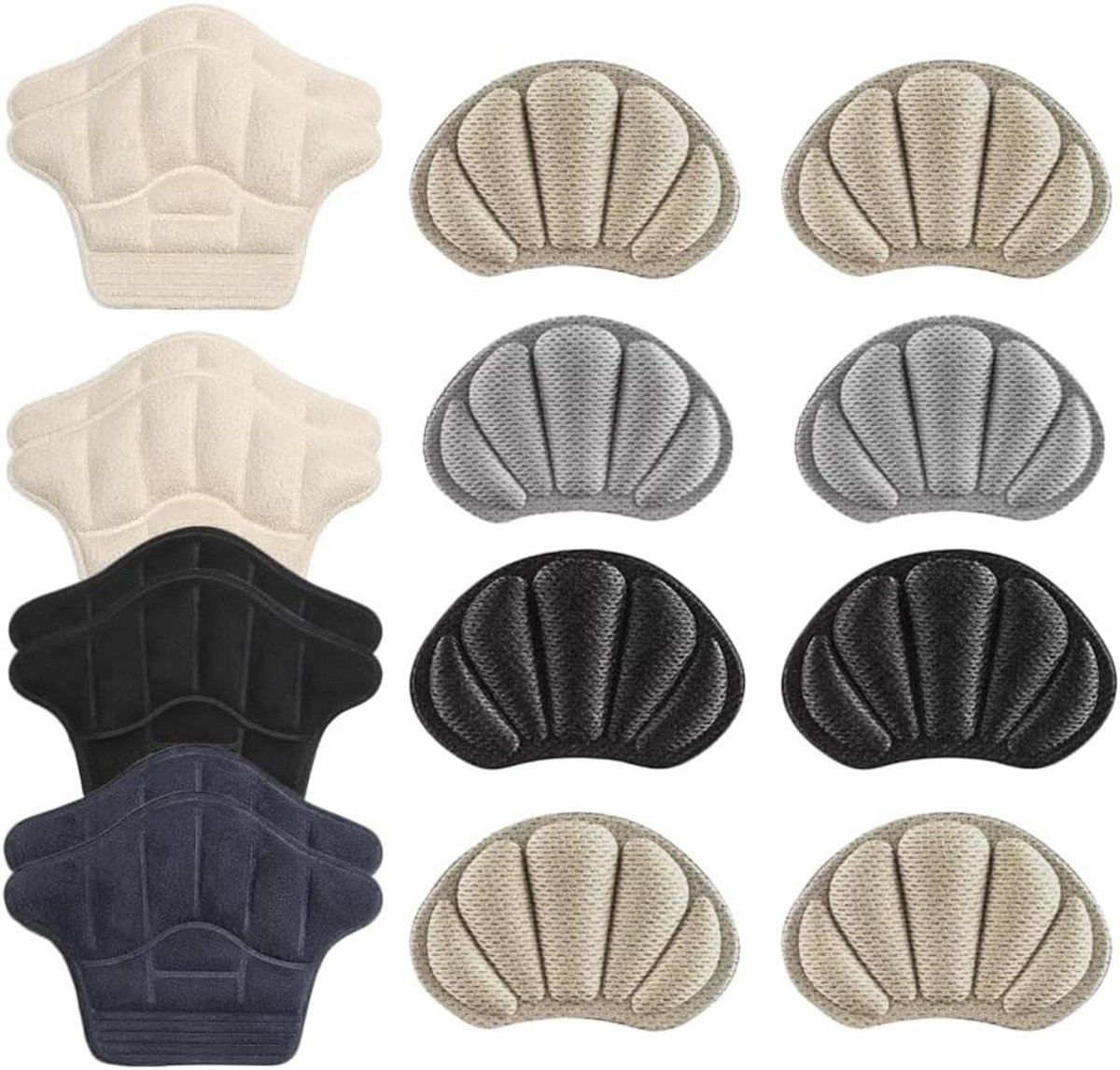 Comfortabele Hielbeschermers en Inlegzolen - 8 Paar Hiel Pads voor Dames en Heren, Antislip en Versterking voor Schoenen