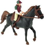 Toi-toys Zwart Paard Met Ruiter
