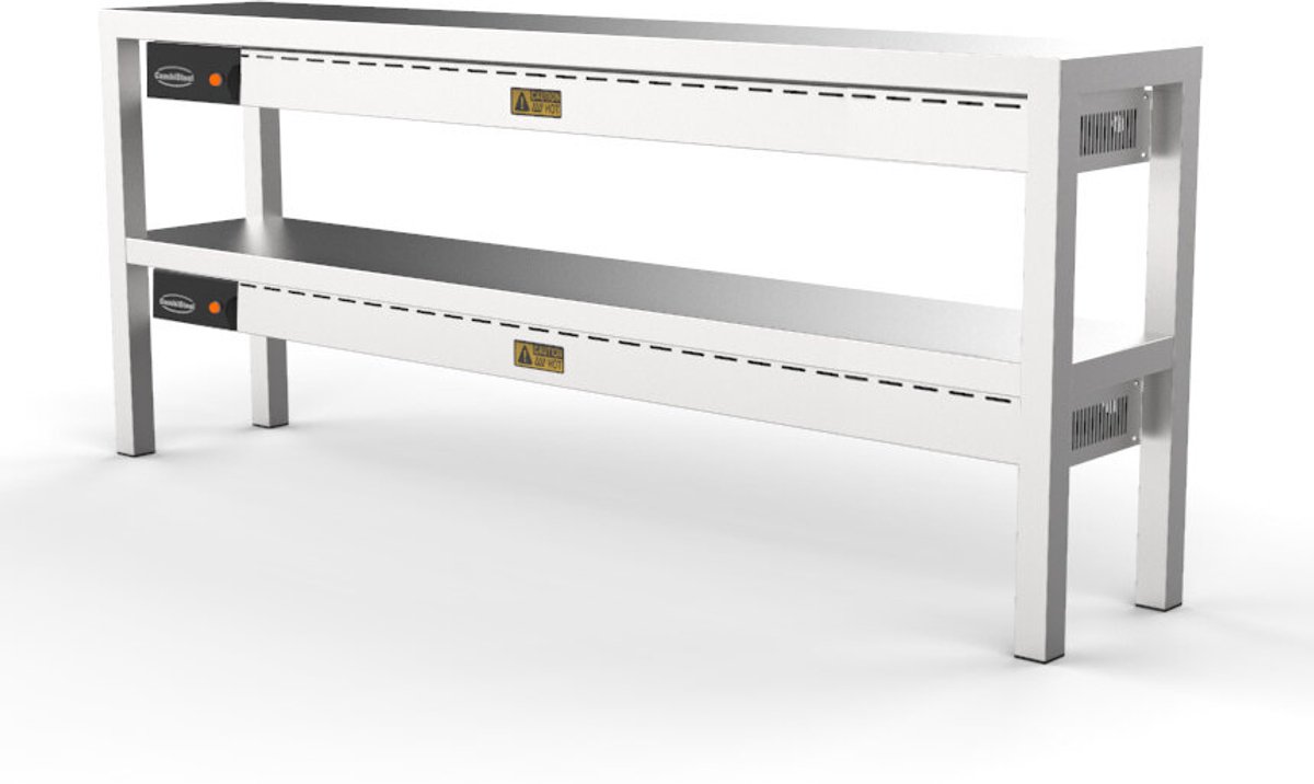 CombiSteel Etagère , Keramisch Verwarmd, Dubbel, 1800mm - 7333.0520 - Horeca & Professioneel
