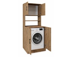 Roomart ATLANTIC-I Wasmachine Ombouwkast 70x180 cm - Overbouwkast - Eiken