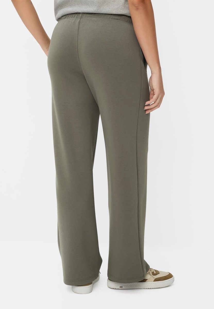 camel active Casual broek met verstelbare taille - Maat womenswear-30/30 - Donkergroen