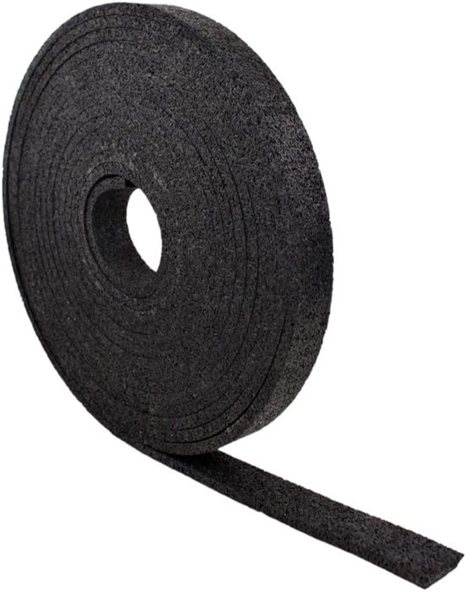 Onderlegger voor Terrassen – Rubbergranulaat 8 x 30 x 8000 mm, Bouwbeschermingsmat, Geluidsisolatie, Weerbestendig, Vorstbestendig