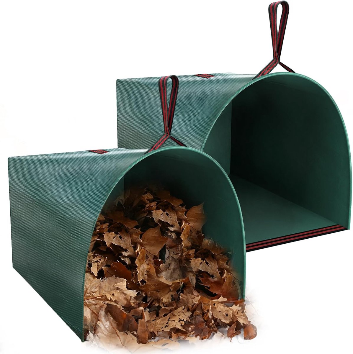 YAGXIG 45 gallon vuilniszakken voor op het terras - Opvouwbare zakken voor het verzamelen van bladeren en takjes - Zakken voor het verzamelen van gevallen bladeren, grasmaaisel en ander tuinafval - Hulpmiddel voor buitenreiniging - Set van 2