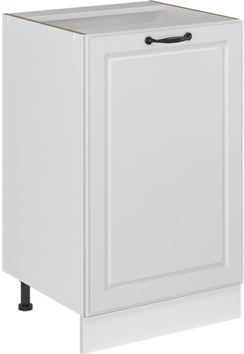 Vicco Keukenonderkast R-Line, Wit landelijk/Wit, 50 cm zonder werkblad