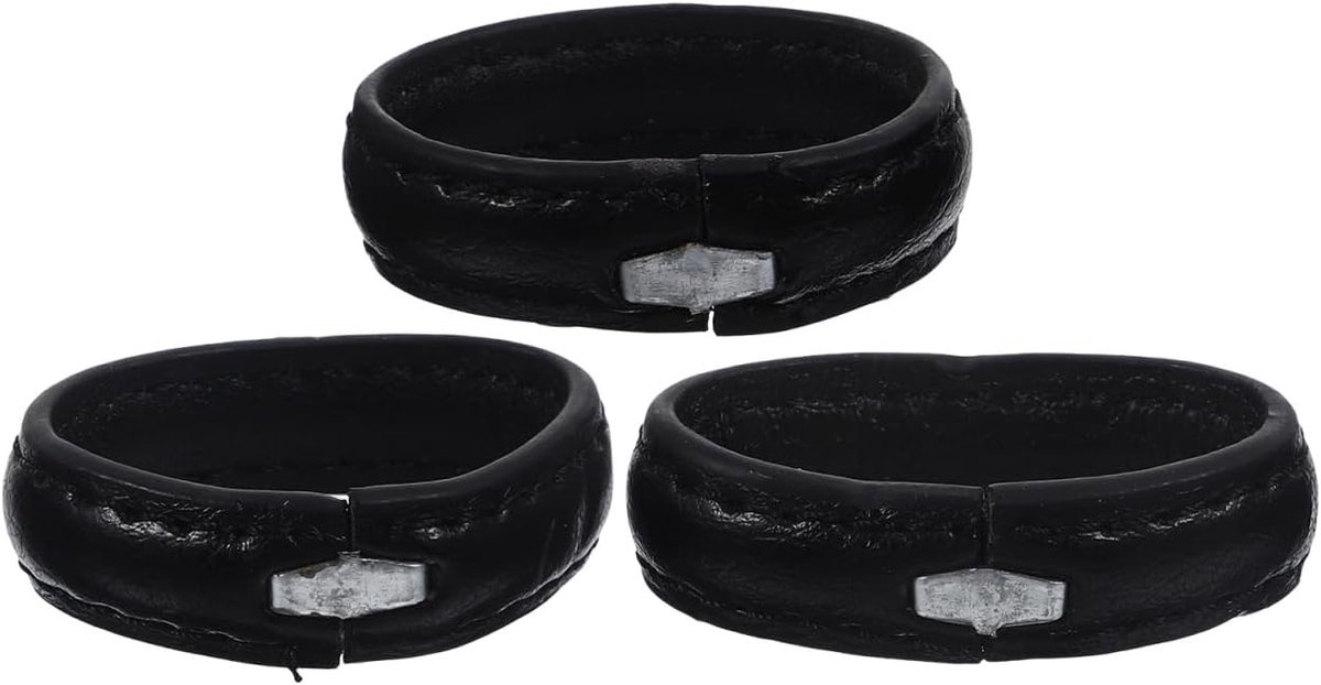 3 Stuks Herenriemen, Leren Riemen voor Mannen, Riemaccessoires, Buckle en Riemhouder, Zwart, Ideaal voor Casual en Formele Kleding