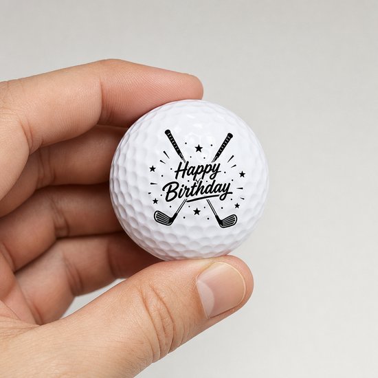 Golfballen Happy Birthday - Verjaardag Golf Cadeau - 3 stuks - Wilson - Golfbal met Opdruk van Wilson — afbeelding 4