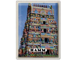 Blechschild Städte Hamm Siri-Kamadchi-Ampal-Tempel 30x40cm