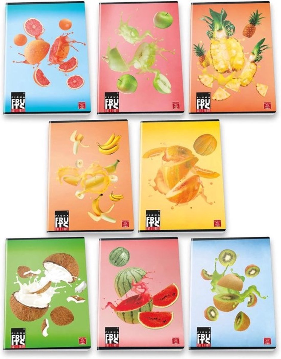 Maxi A4 Fruit Notebooks 10-pack