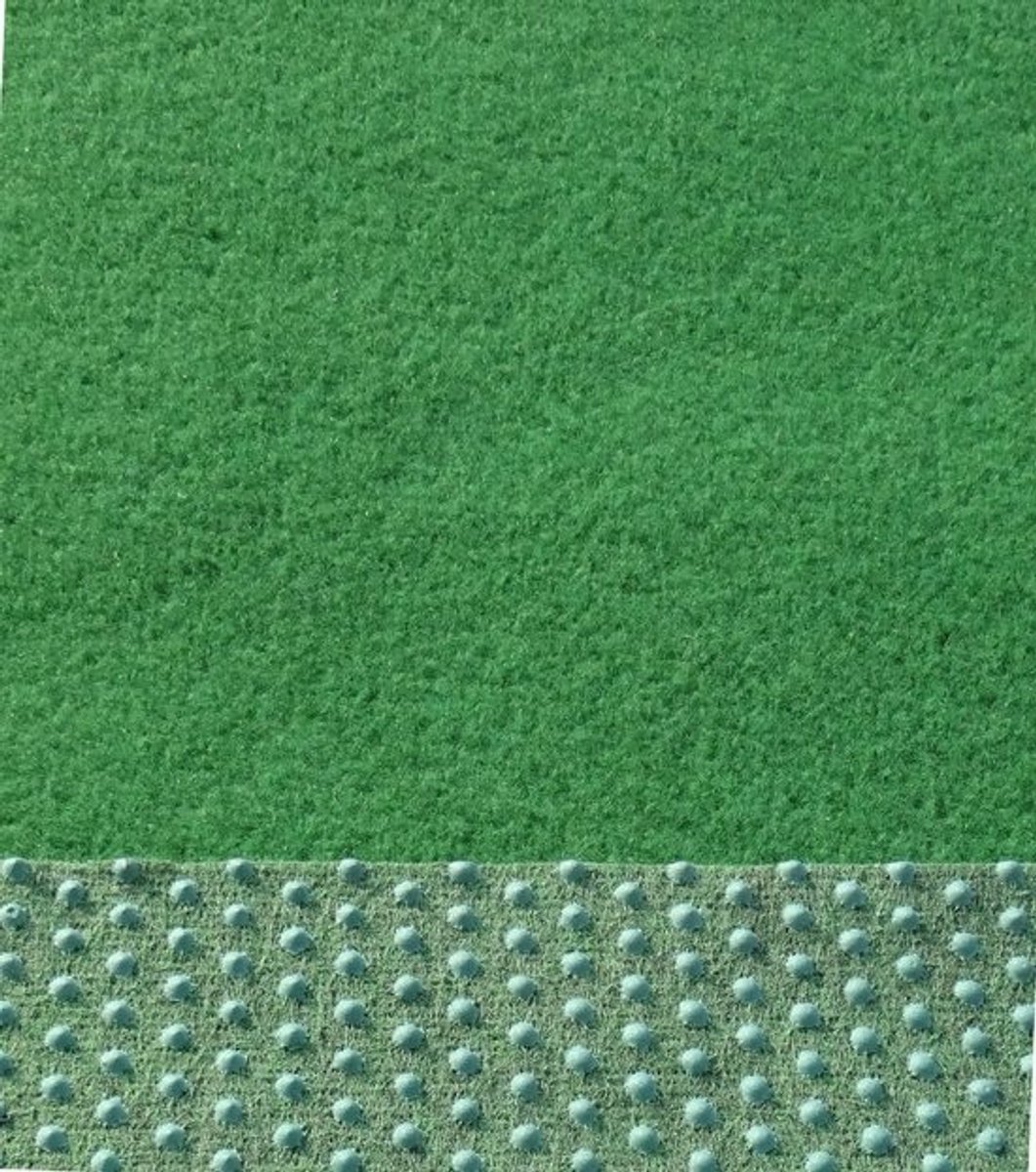 Kunstgras grastapijt - Decoratief gazon - Balkon en terras - Noppen drainage - Verschillende maten - Groen