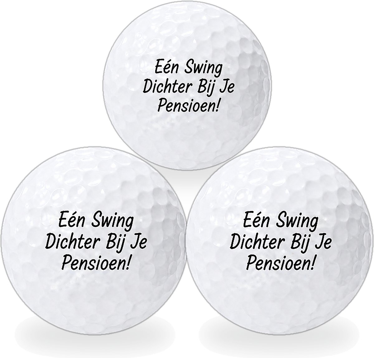 Golfballen Pensioen - Afscheid Golf Cadeau - 3 stuks - Wilson - Golfbal met Opdruk