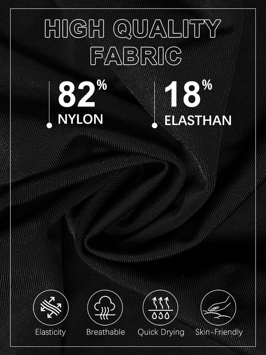 Tankini-zwempak voor dames, met korte broek, 2-delig badpak, bescheiden badmode met ingebouwde beha, hoge taille, ingebouwde onderkant, zwemshorts met zakken, verstelbaar badpak