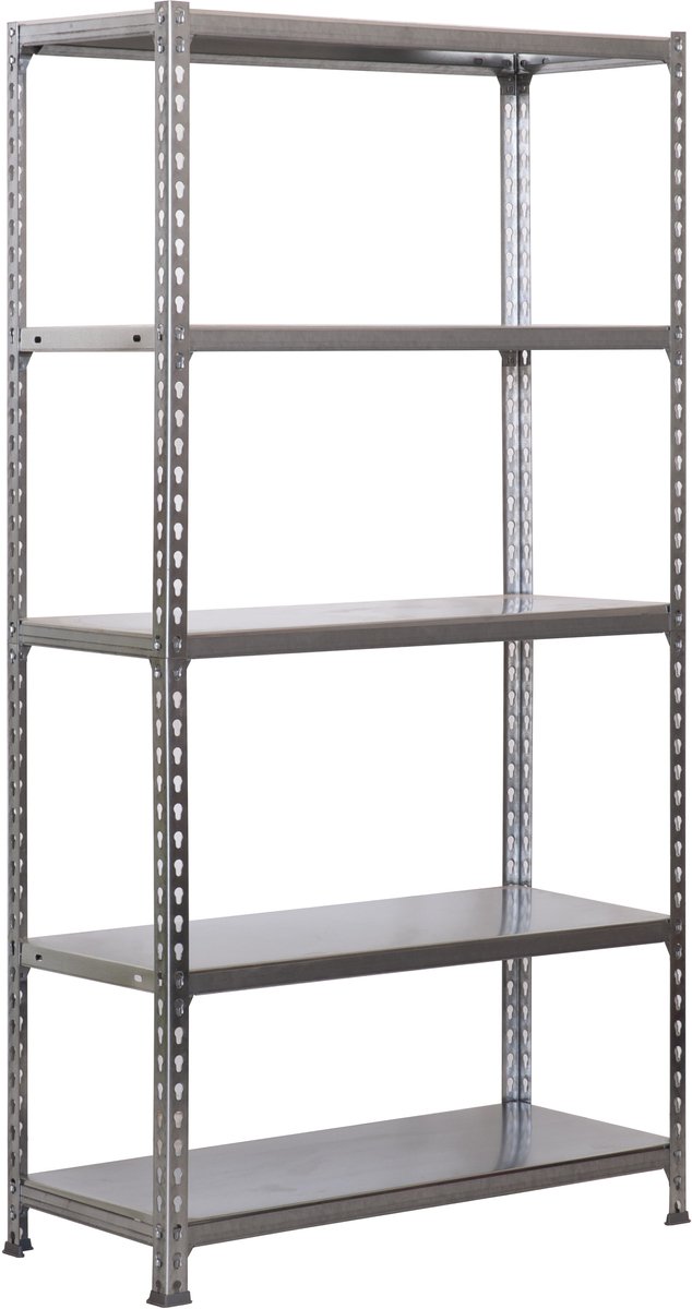 Simonrack Simonclick Plus 5/500 Gegalvaniseerd/Gegalvaniseerd - 2000 x 1000 x 500 mm - 5 niveaus - 180 kg per niveau