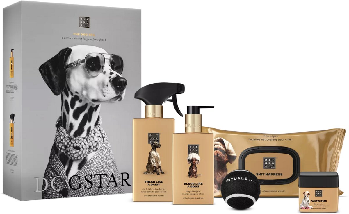 Rituals The Dog Spa Dog Wellnes Pack - Giftset - Voor Honden - Cadeau - Geschenkset - 5 Fullsize Producten