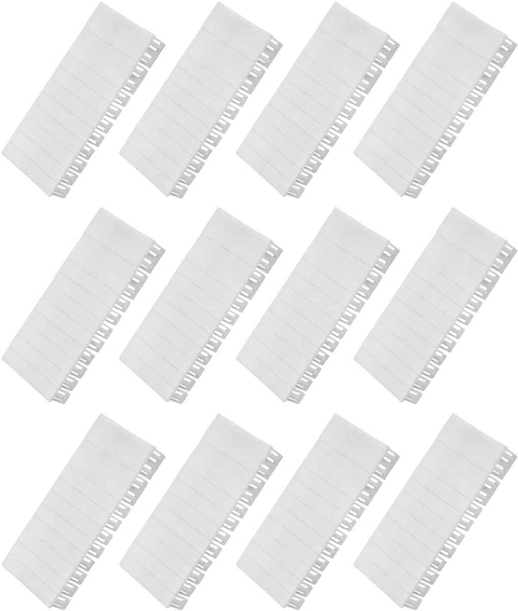 12 stuks afdekstrips voor zekeringkast, verdeelkastafscherming, modulesleuven, afneembare en combineerbare blinde afdekking voor stroomkasten