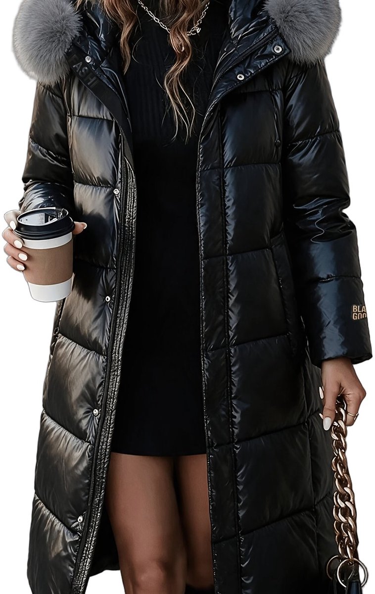Currero Winterjas Parka Dames Lange Jas Dames Wintermantel Overjas Gewatteerd Waterdicht Winter Stijlvol Mantel Vrouwen Volwassen Diepgrijs