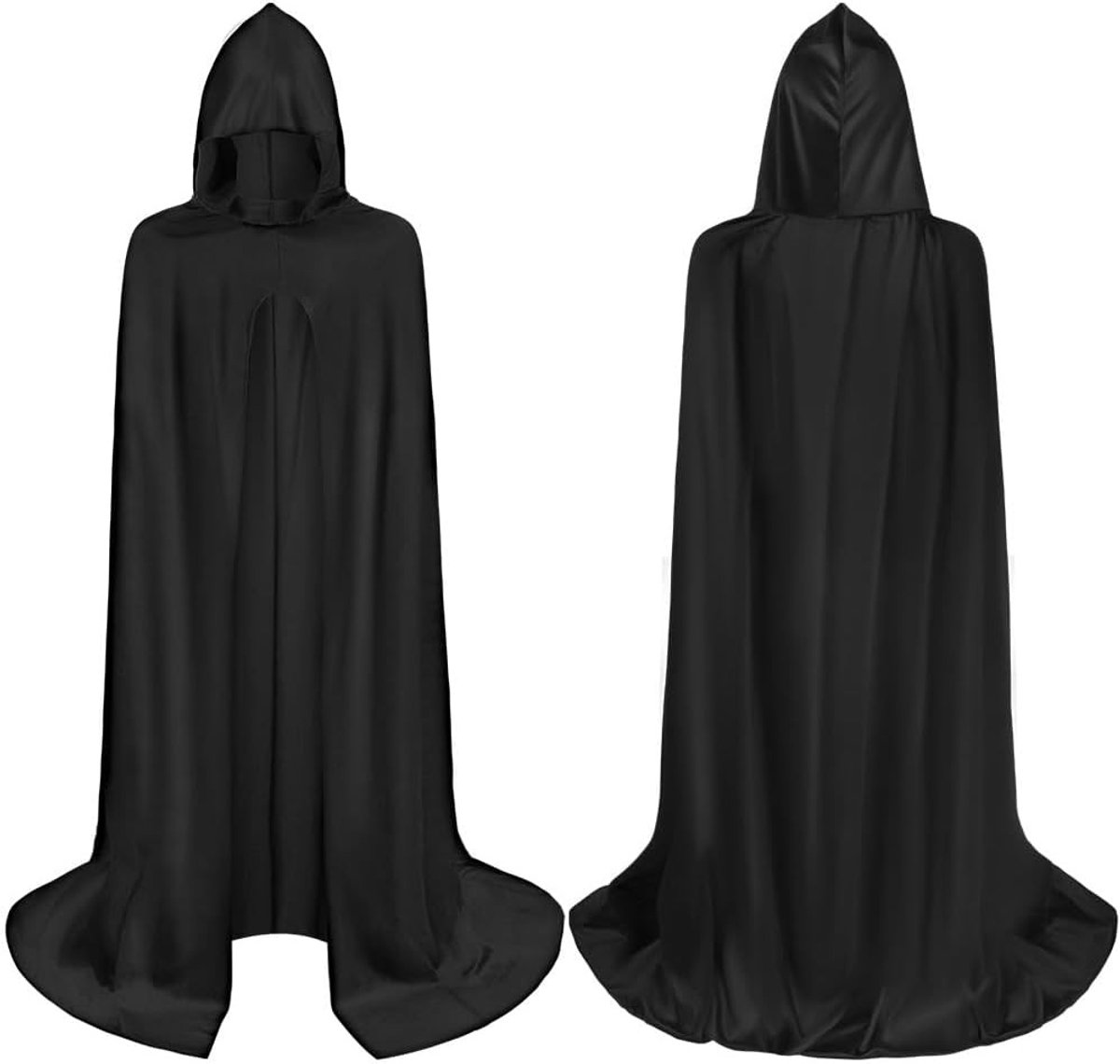 Glitterende Cape met Kap voor Volwassenen - Lange Halloween Kostuum voor Feestjes, Cosplay en Kerstmis